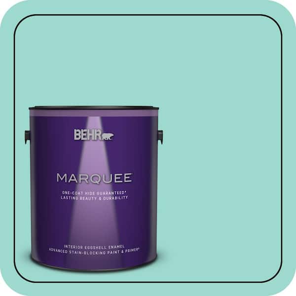 BEHR MARQUEE 1 gal. #P440-3 Fish Pond One-Coat Hide Eggshell Enamel Interior Paint & Primer
