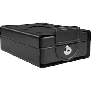 0.02 cu. ft. Steel Compact Key Lock Box Safe with Mounting Sleeve