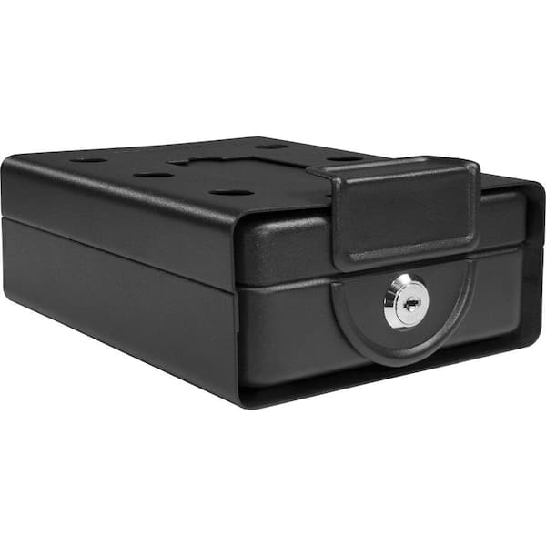 BARSKA 0.02 cu. ft. Steel Compact Key Lock Box Safe with Mounting Sleeve