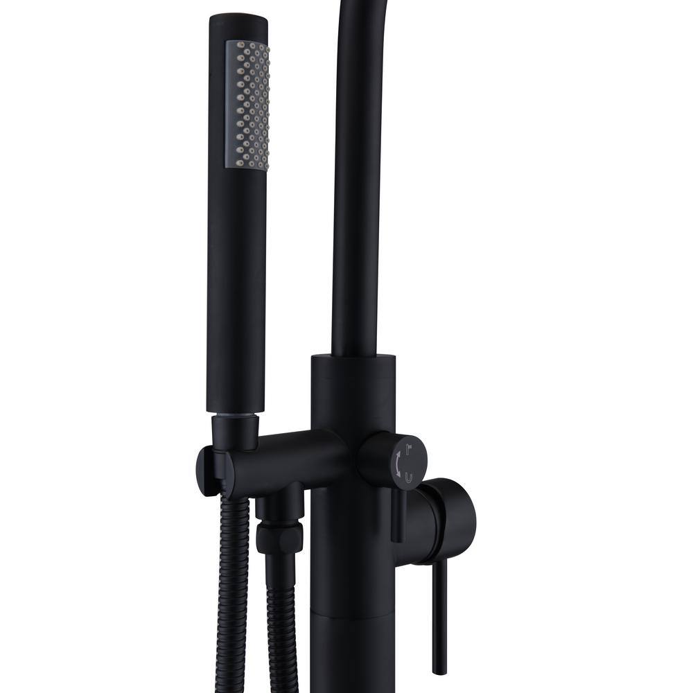Oil Rubbed Bronze Freestanding Tub Faucet with Hand Shower