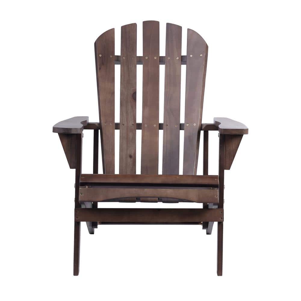 Dark Brown Outdoor Patio Furniture Wood Adirondack Chair