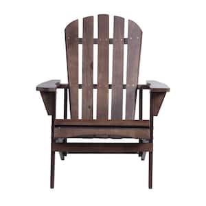 Dark Brown Outdoor Patio Furniture Wood Adirondack Chair