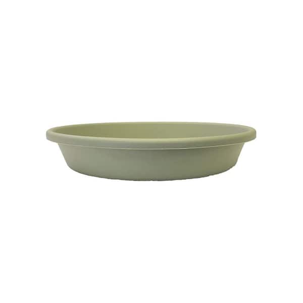 THE HC COMPANIES Plastic Planter Saucer for 24 in. Seafoam Green Classic Flower Pot Container