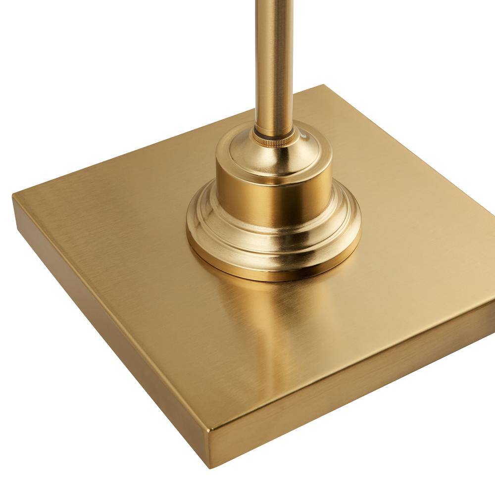 Gold Finish Empire Shade Floor Lamp with Pull String