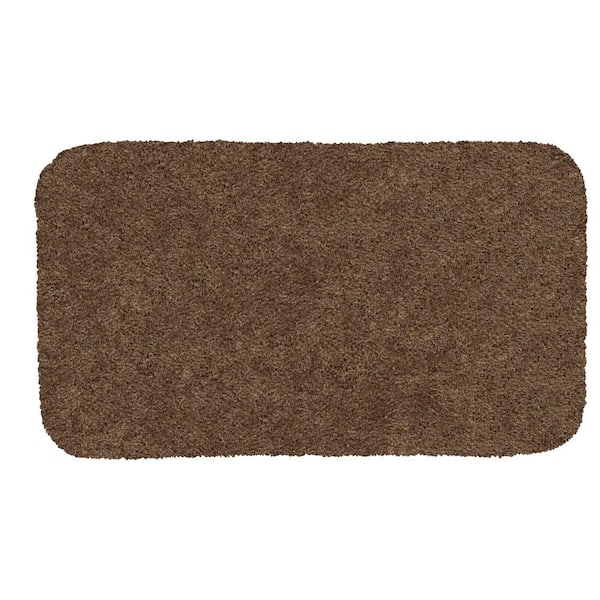 Mohawk Home Acclaim Coffee 17 in. x 24 in. Nylon Machine Washable Bath Mat