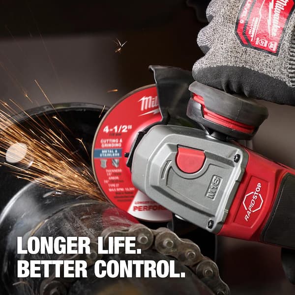 Milwaukee 4-1/2 in. x 1/8 in. x 5/8-11 in. Performance Plus Dual