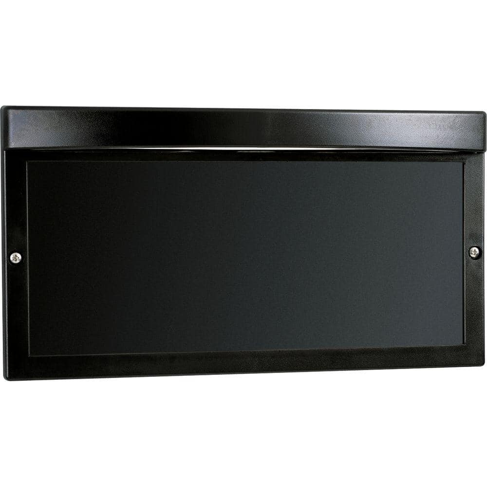 Address Light 2-Light Textured Black Outdoor Address Light Housing