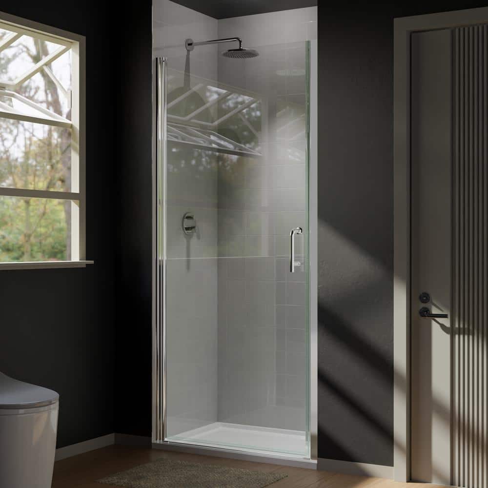Reviews for LTMATE 34 in. W x 72 in. H Pivot Frameless Shower Door in