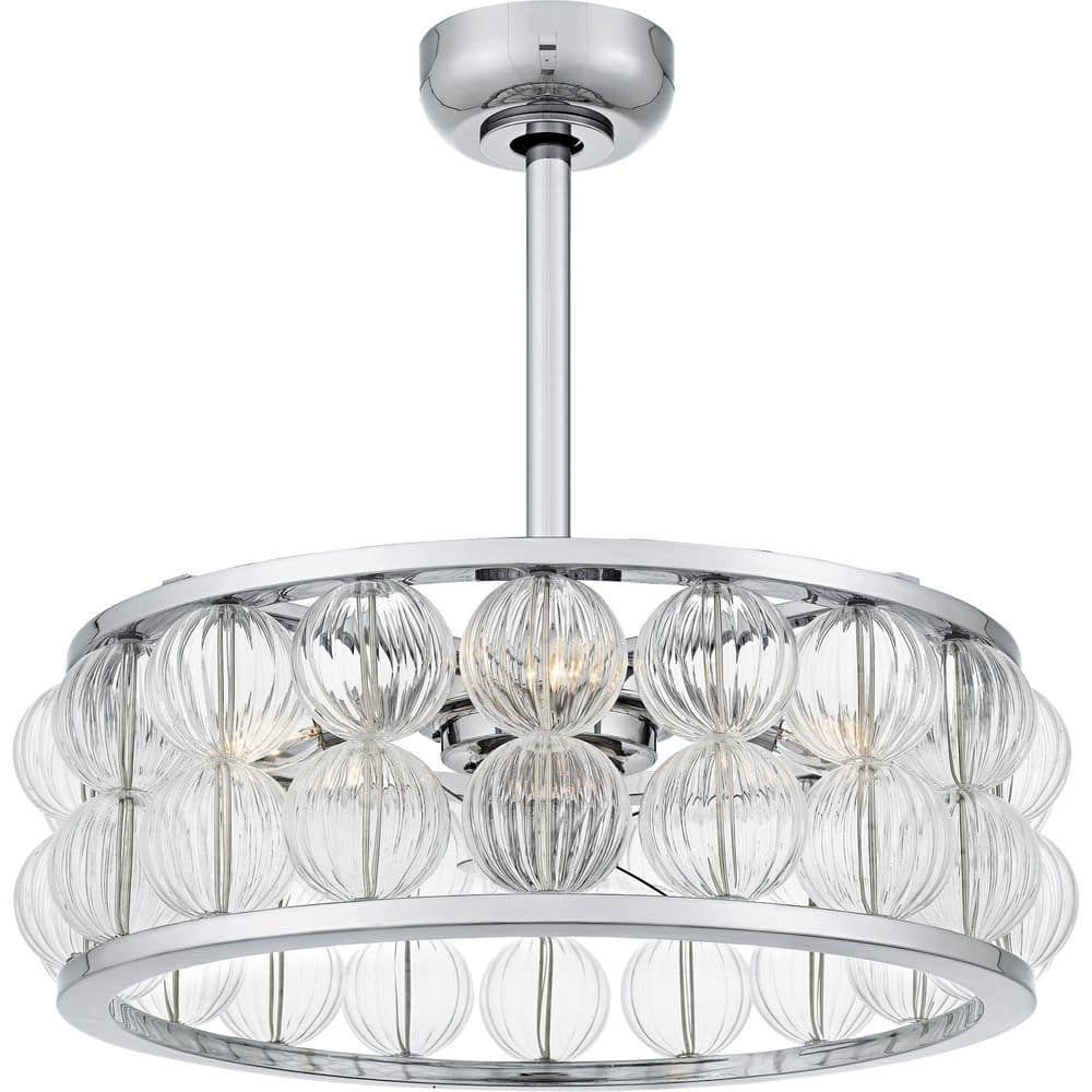 Quoizel Terrarock 23 in. Indoor Polished Chrome Ceiling Fan