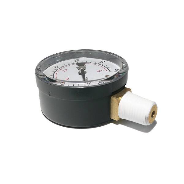 Boxed pressure gauge replacement for select sand and D.E. filters