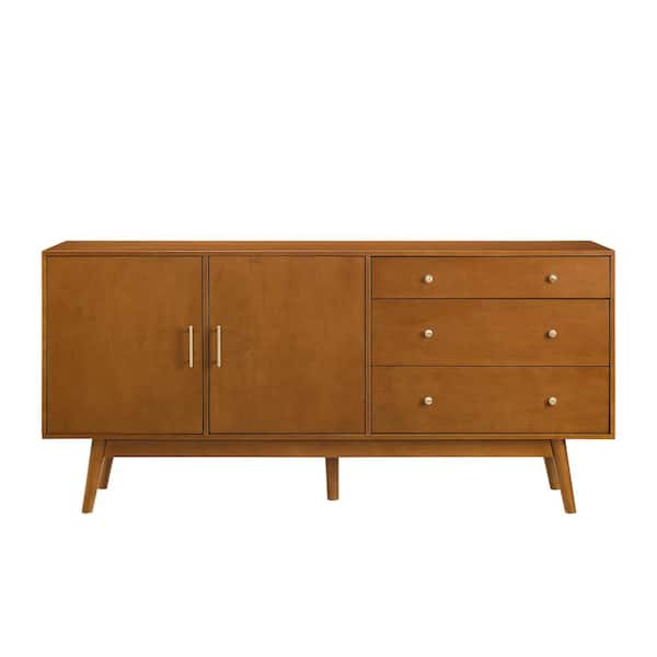 Acorn 70 in. Mid-century Modern 3-Drawer and 2-Door Sideboard