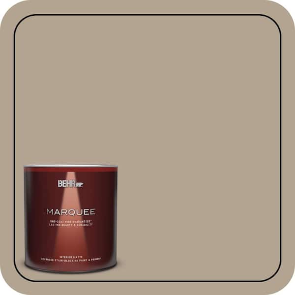 BEHR MARQUEE 1 qt. #T11-7 Fretwire Matte Interior Paint & Primer