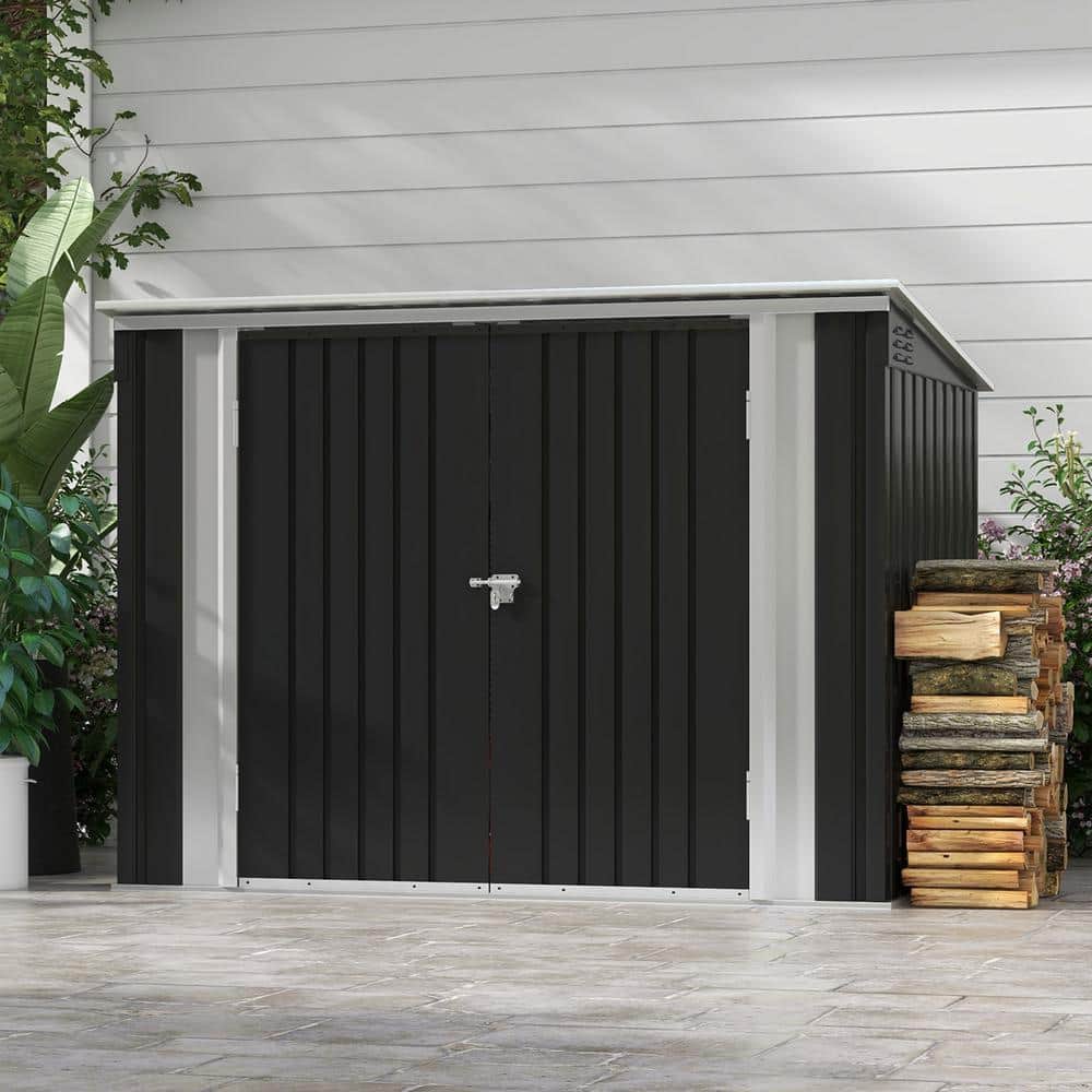Reviews for Patiowell 3 ft. W x 6 ft. D Horizontal Metal Shed, Outdoor ...