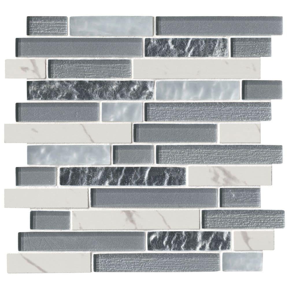MSI Take Home Tile Sample - Whistler Ice Interlocking 4 in. x 4 in