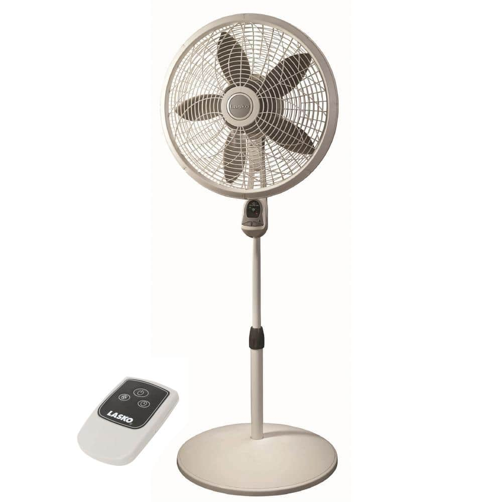 Lasko Elegance And Performance Adjustable-Height 18 In. 3 Speed White ...