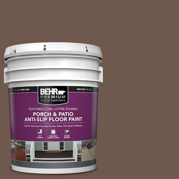 5 gal. #N170-6 Natural Bark Textured Low-Lustre Enamel Interior/Exterior Porch and Patio Anti-Slip Floor Paint