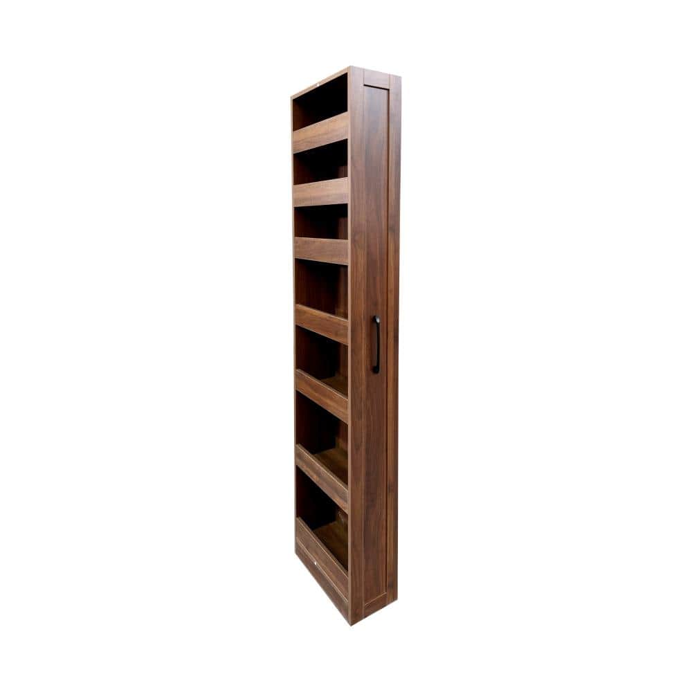 70.75 in. H Brown Pantry Organizer, 7 Tier Multi-functional Pull-out with Wheels, Slide Out Storage price history on PriceWatchPro