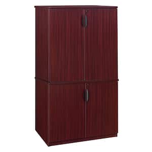 Magons 29 in. Mahogany Storage Cabinet with Second 35 in. Storage Cabinet