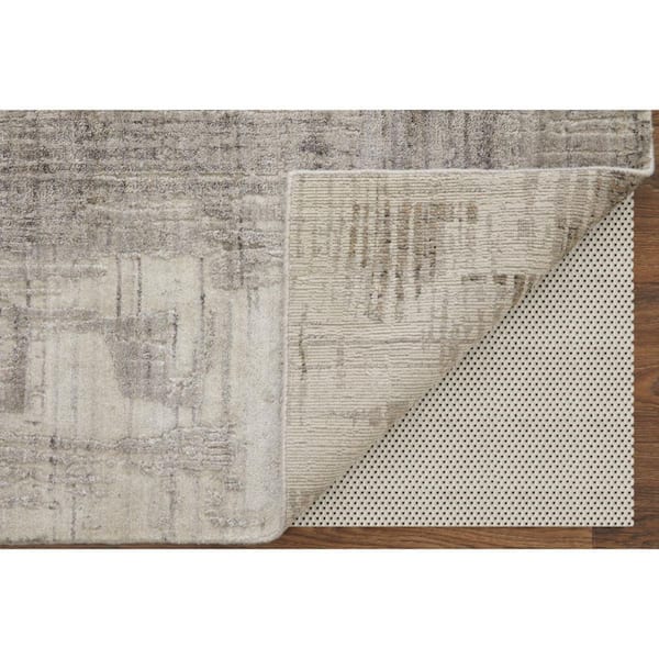 3 ft. x 5 ft. Gray, Ivory Abstract Area Rug