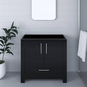 Boston 36 in. W x 20 in. D x 35 in. H Bath Vanity Cabinet without Top in Glossy Black