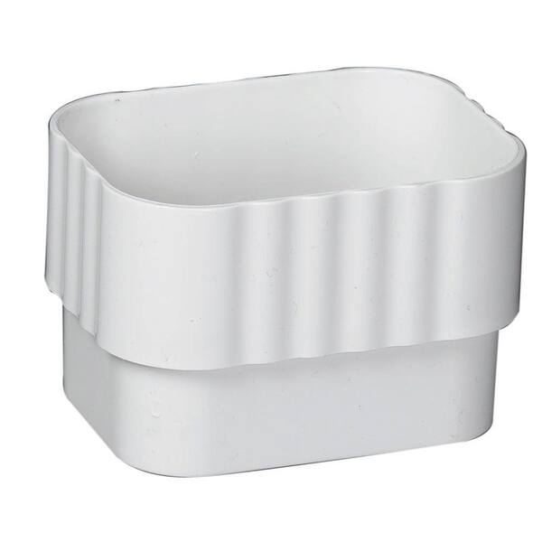 VYH Downspout Gutter Y Connector 2x3 Standard Left High Gloss