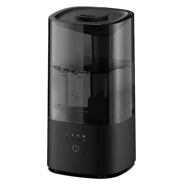 phyfalip 0.53 gal. Room Cool Mist Quiet Ultrasonic Humidifier with 360° Nozzle, Auto Shut-Off, Filterless, Black