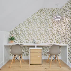 Mod Geo Soiree Gold Removable Peel and Stick Vinyl Wallpaper, 28 sq. ft.