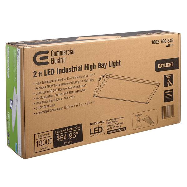 Commercial Electric 2 ft. 400 Watt Equivalent 18 000 Lumens