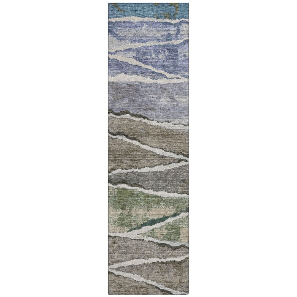 Chantille Machine Washable Indoor/Outdoor Abstract ACN3003 Flax 2 ft. x 7 ft. Runner Rug price history on PriceWatchPro
