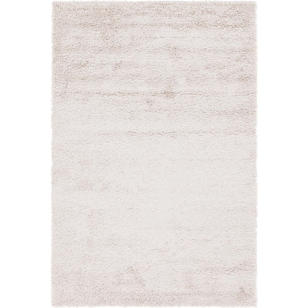 Unique Loom Davos Shag Linen 6 ft. x 9 ft. Area Rug
