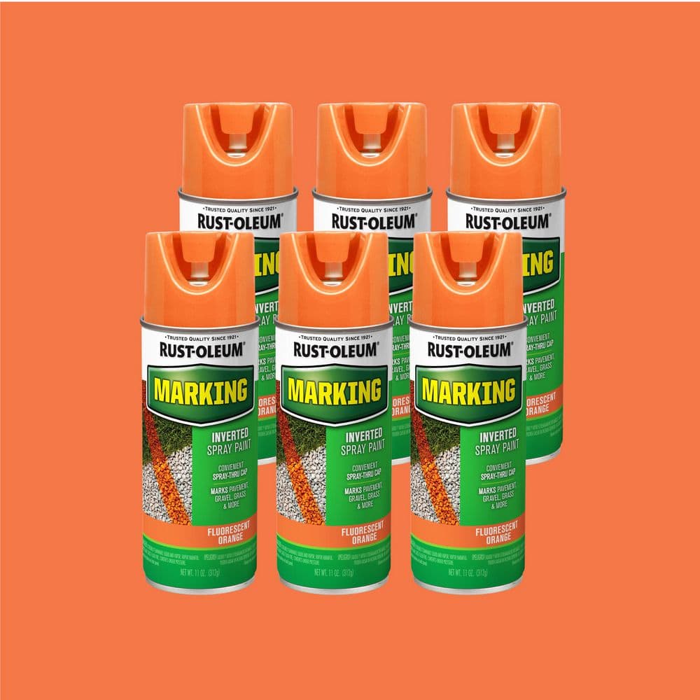 Rust-Oleum Specialty 11 oz. Fluorescent Orange Marking Spray Paint Rust-Oleum Specialty 11 oz. Fluorescent Orange Marking Spray Paint