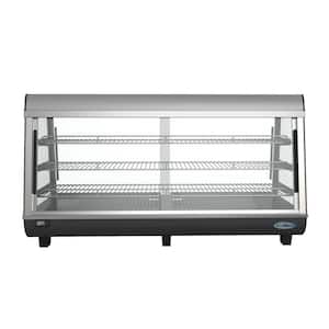 48 in 6.5 cu. Ft. 3 Shelf Countertop Self Service Commercial Food Warmer Display Case in Stainless Steel
