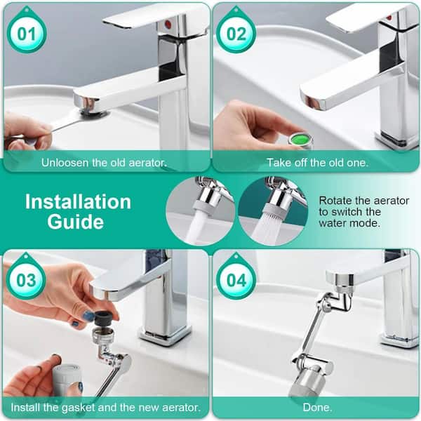 Lukvuzo Universal Faucet Extender Tap Aerator 1080