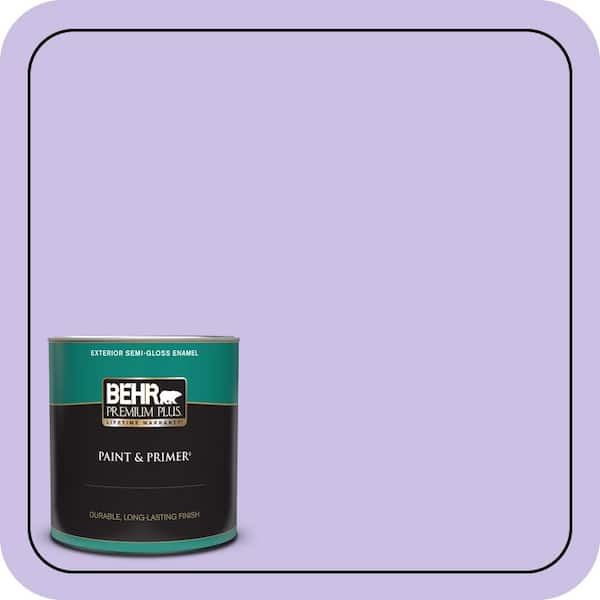 BEHR PREMIUM PLUS 1 qt. #P560-3 Party Hat Semi-Gloss Enamel Exterior Paint & Primer