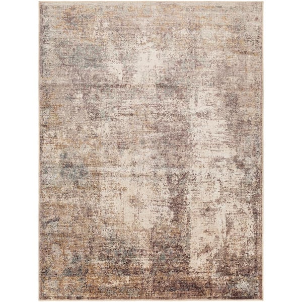 Livabliss Jefforson Taupe 8 ft. x 11 ft. Modern Indoor Area Rug