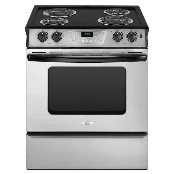 Whirlpool 4.3 cu. ft. Slide-In Electric Range with Self-Cleaning Oven in Stainless Steel