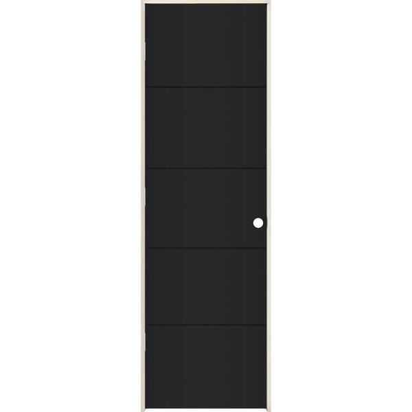 JELD-WEN 24 in. x 80 in. Right-Hand Solid Core Onyx Composite Single Prehung Interior Door
