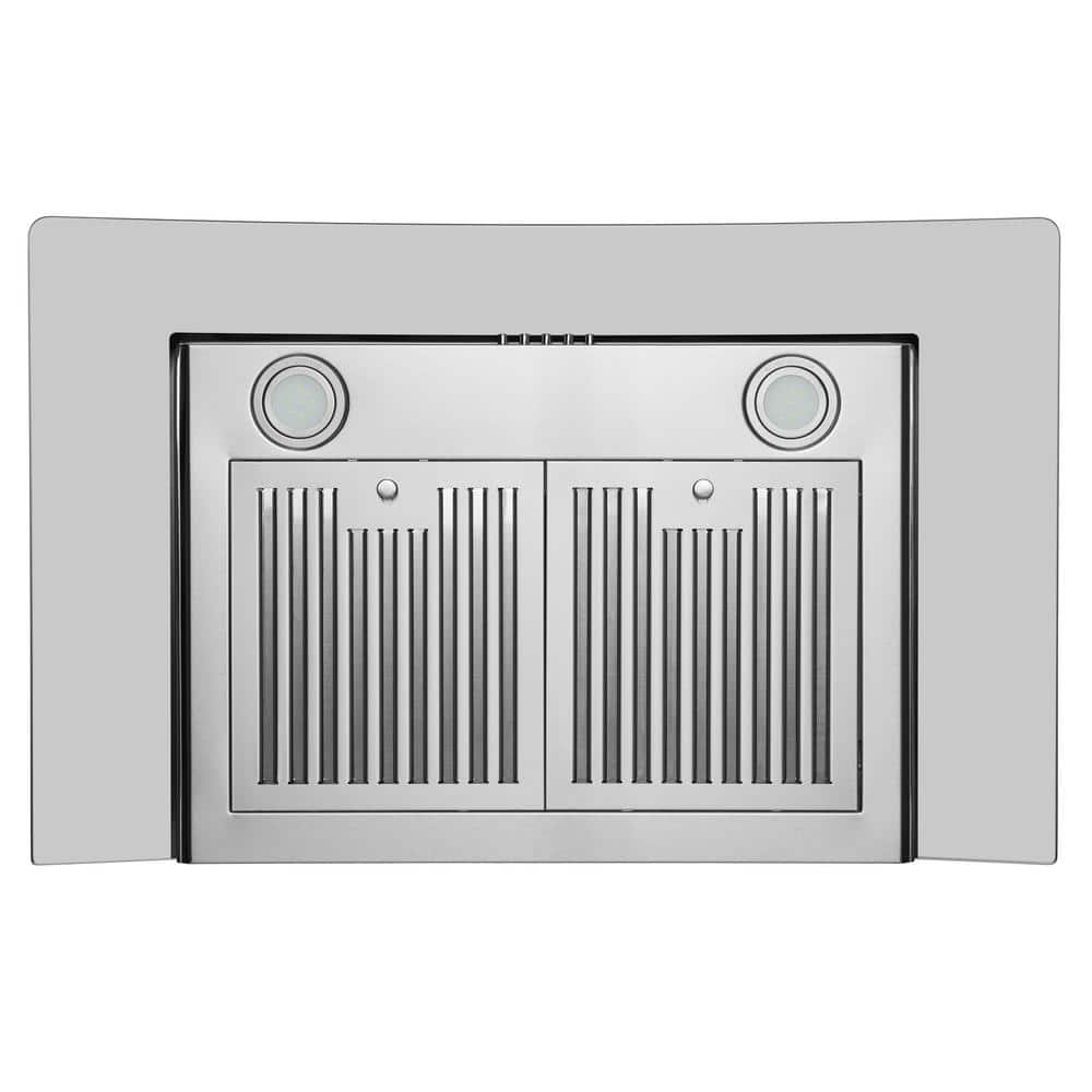 30" Stainless Steel Convertible Wall Mount Range Hood with Charcoal Filter