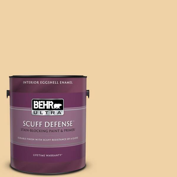 BEHR ULTRA 1 gal. Home Decorators Collection #HDC-CT-01 Amber Moon Extra Durable Eggshell Enamel Interior Paint & Primer