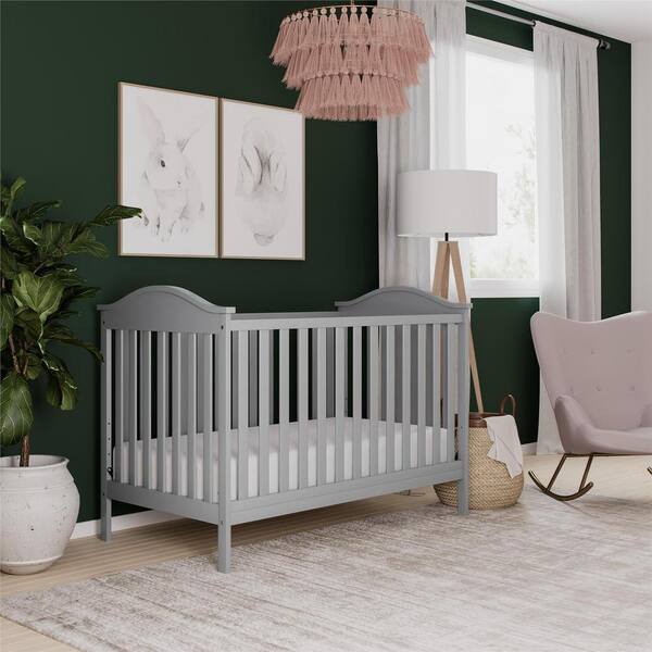 grey baby cot