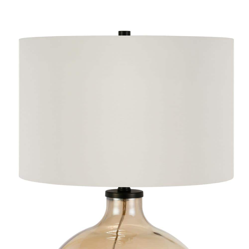 Elysian Bronze 23" Smart Table Lamp with Linen Shade