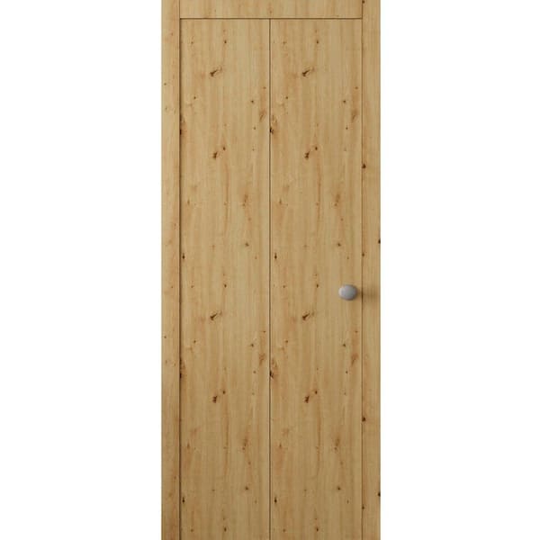 3011 48 in. x 96 in. Sold Core Caramel Oak Color Wood Bi-fold Door with Hardware