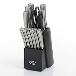 14-Piece Stainless Steel Kitchen Knife Cutlery Set with Block