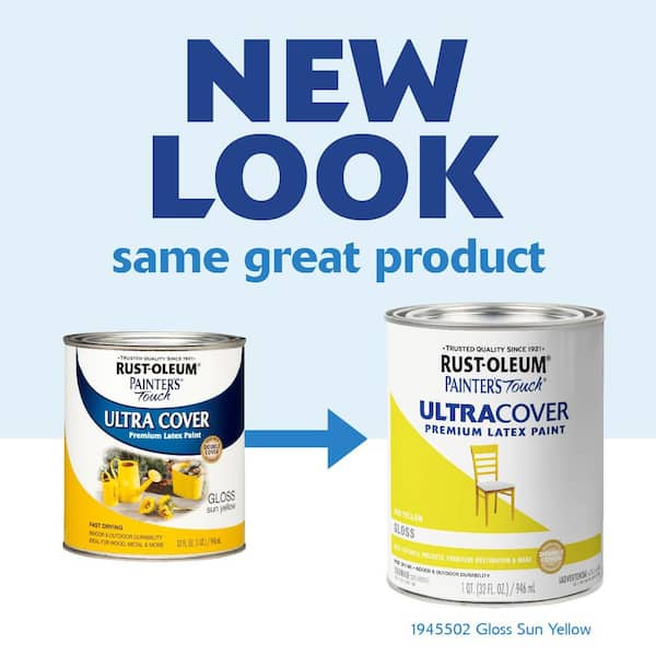 32 oz. Ultra Cover Gloss Sun Yellow General Purpose Paint (Case of 2)