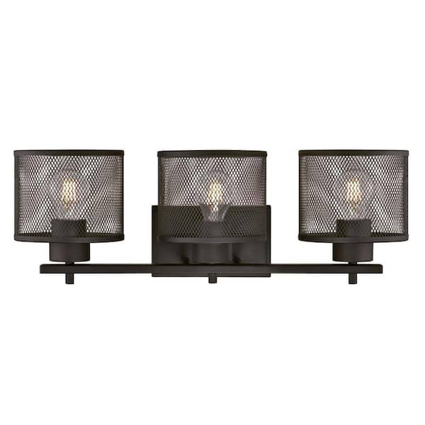 Westinghouse Morrison 3-Light Oil Rubbed Bronze Wall Mount Bath Light