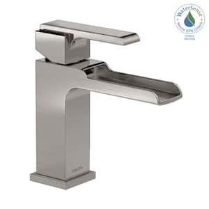 Ara 4 in. Centerset Single-Handle Bathroom Faucet with Channel Spout in Stainless
