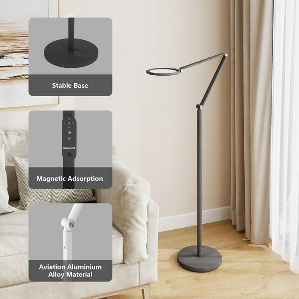 Honeywell Sunturalux 55 in. Black Eye-Caring Dimmable Standard LED