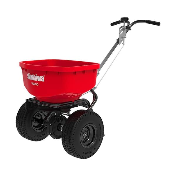 85 lbs. Capacity Hopper Professional Push Broadcast Spreader for Grass Seed and Fertilizer with Side Deflector and Cover
