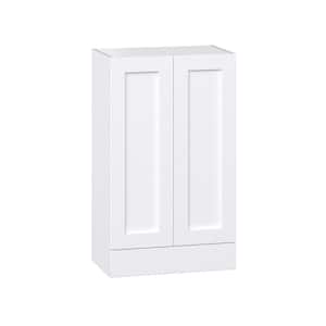 Mancos Bright White Shaker Assembled Wall Kitchen Cabinet with a Drawer (24 in. W x 40 in. H x 14 in. D)