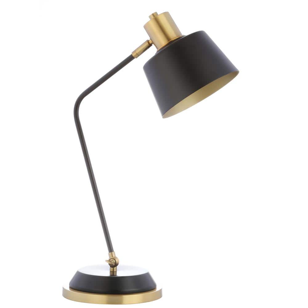 Black and Brass Adjustable Metal LED Desk Lamp